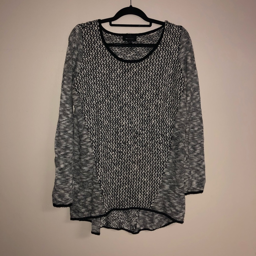 High/low sweater